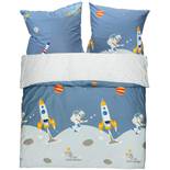 Keayoo Kinderbettwäsche Astronaut und Rakete