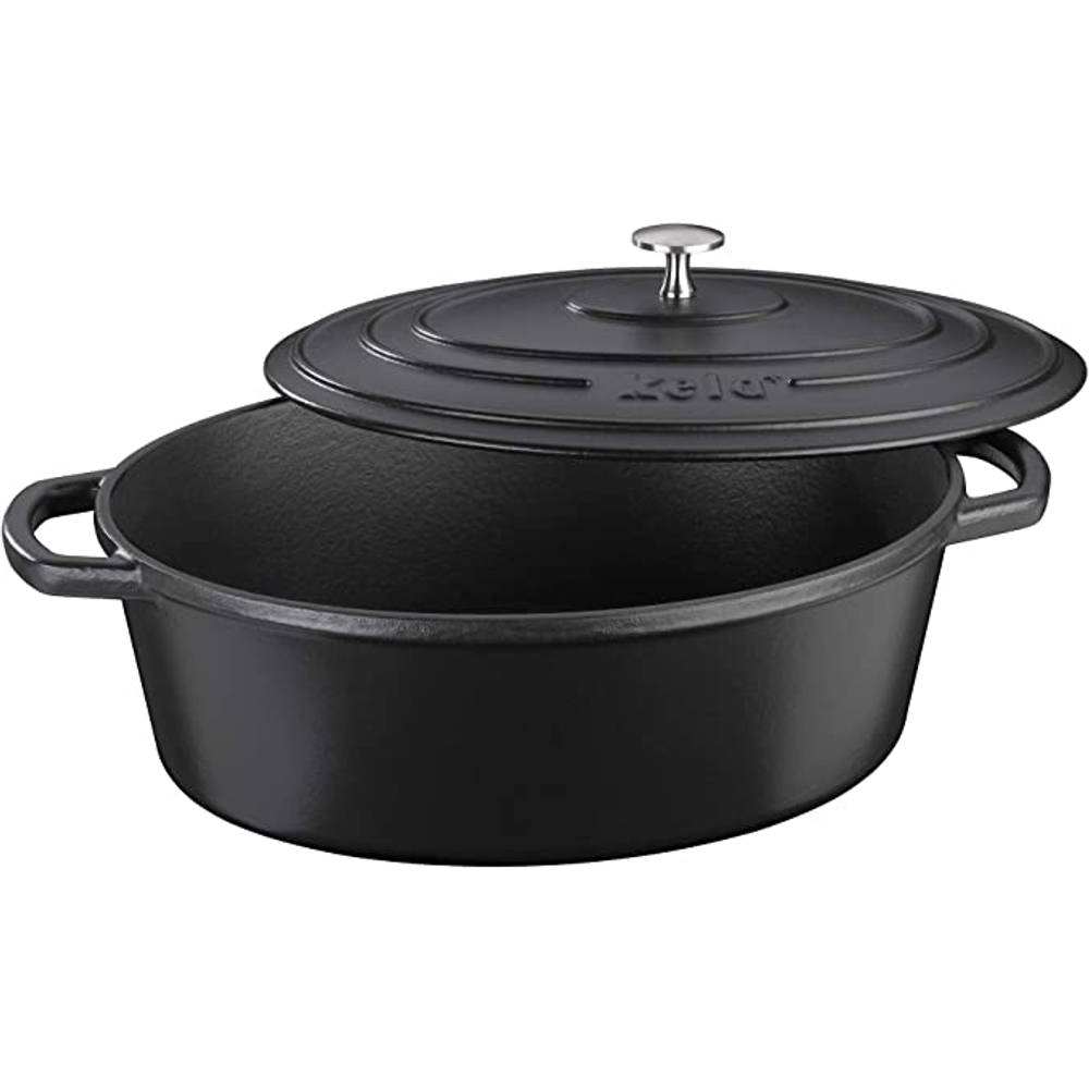 Kela Bräter CALIDO – Rund, 4,6 Liter, Emailliert, Für Induktion & Mehr – Perfekt Zum Schmoren, Braten & Brotbacken