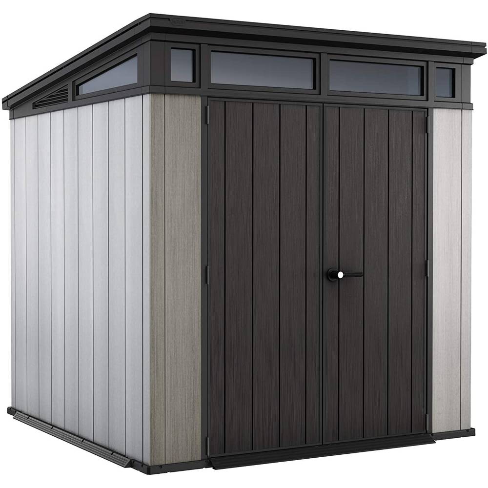 Keter Akola Tuinstoel Set Van 2 – Olijfgroen – Kunststof, 56.7x55.8x80.1cm – Uit 100% Gerecycled Materiaal – Weerbestendig & UV-bestendig
