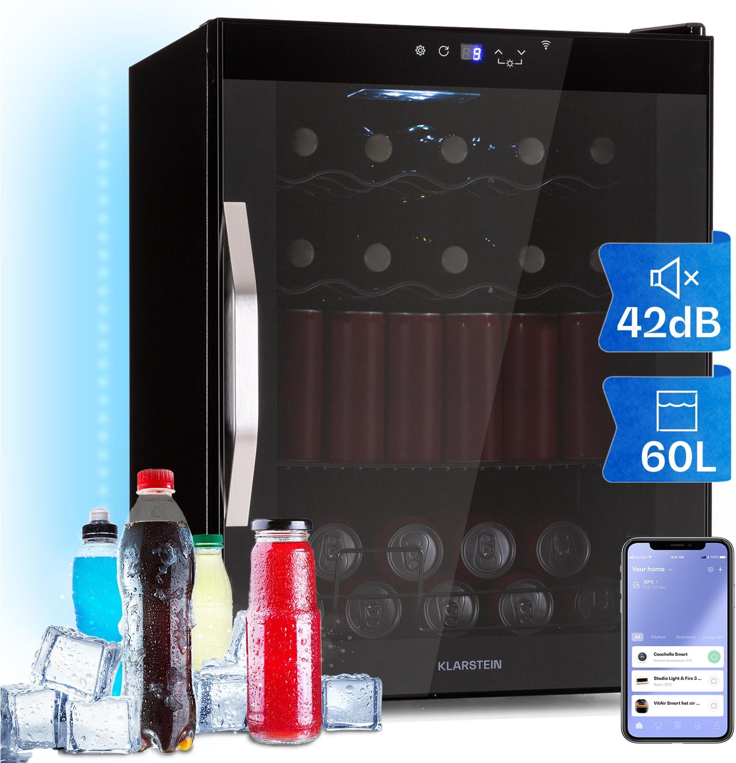 Klarstein Mini Kühlschrank Beersafe XL WG Getränke Energie D