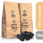 Klaus grillt auf heißen Kohlen Cocos Grillketts Vergleich