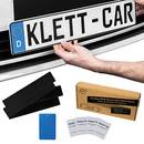 Klett-Car Kennzeichenhalter-Set rahmenlos