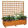 Blumenkasten mit Rankgitter