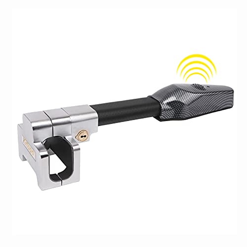 Lenkradschloss Mit Alarm – 130 DB, Für Lenkräder Bis 7 Cm Dicke, Inkl. Schlüssel