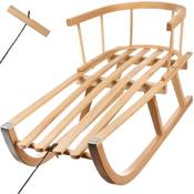 Kruzzel Holzschlitten mit Rückenlehne