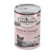 Landfleisch Cat Gelee Lachs & Geflügel Vergleich