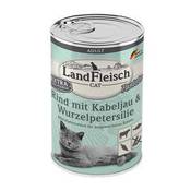 Landfleisch Cat Pastete Rind mit Kabeljau & Wurzelpetersilie
