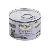 Landfleisch Cat Pastete Rind & Pute mit Shrimps