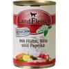 Landfleisch Senior mit Geflügel, Reis und Paprika