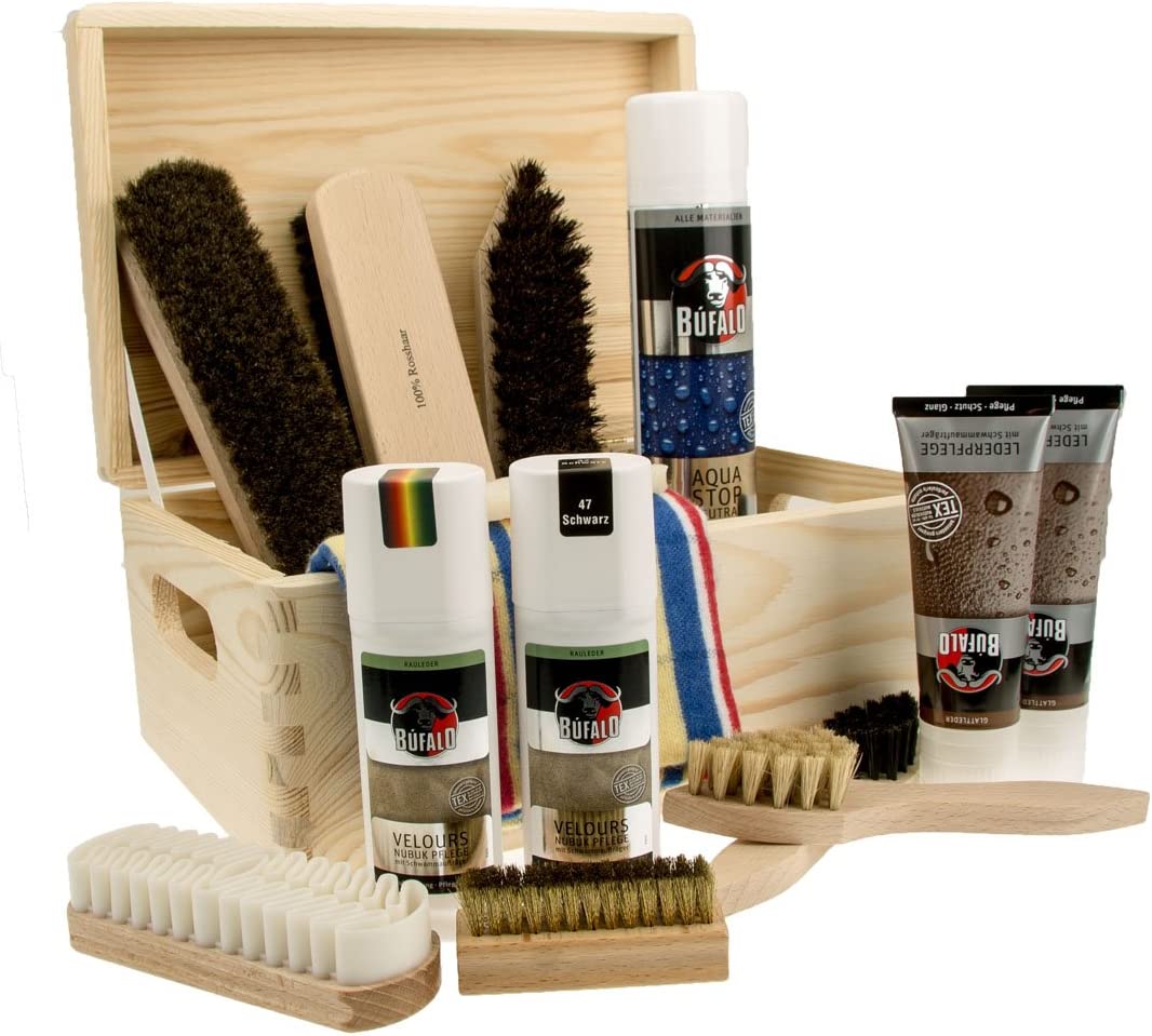 Kit De Nettoyage Pour Chaussures - Brosse Multifonctions - Gris Clair - 11.5x6.5 Cm