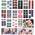 Lattcure Nail Art Aufkleber