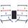 COSTWAY 2er Set Leitergolf
