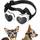 Lewondr Sonnenbrille für Hunde herzförmig
