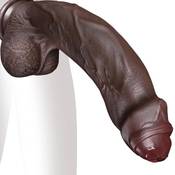 Leyuto Schwarz Dicker Realistischer Dildo