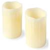 Lights4fun LED Kerzen Echtwachs