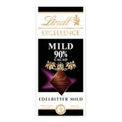Lindt Excellence mild 90 Kakao Vergleich