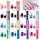linjinde Glitter Nagelfolien Selbstklebend Set