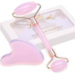 Luckling Rosenquarz Roller und Gua Sha