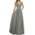 Luckyshe Sexy V-Ausschnitt Ballkleid