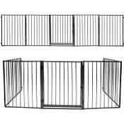 Lueigmo 5-TLG Metall Kaminschutzgitter mit Tür Vergleich