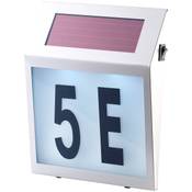 Lunartec Solar-LED-Hausnummernleuchte Trapez