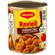 Maggi Ravioli in pikanter Sauce Vergleich