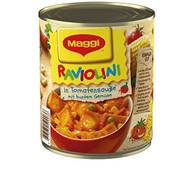 Maggi Raviolini in Tomatensauce Vergleich