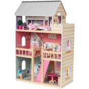 Mamabrum Großes Holzpuppenhaus