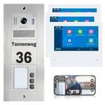 Mathfel 2-Draht-Bus WLAN Video-Türsprechanlage