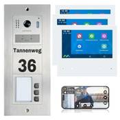 Mathfel 2-Draht-Bus WLAN Video-Türsprechanlage