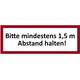 mediLabel Abstand-halten-Aufkleber Vergleich