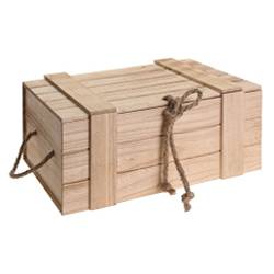 Meinposten Holzkiste mit Deckel