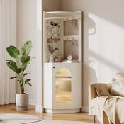 Merax Eckschrank mit LED-Beleuchtung Vergleich