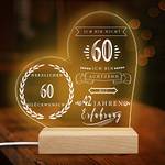Merclix Led-Lampe Nachtlicht 60. Geburtstag