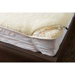 Merino Wool Lammfell-Bettauflage