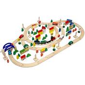 Messefix 130-teiliges Holzeisenbahn Set Vergleich