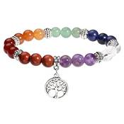 Milakoo 7 Chakra-Perlen-Armband