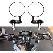 Miss Molly Motorrad Runden Lenkerendenspiegel