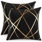 Miuyunya Kissenbezug Gold Line Art