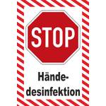 MK Stop Hinweis-Schild zur Händedesinfektion  