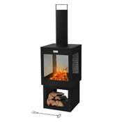 Ml-Design modern living Gartenkamin mit Schornstein Vergleich