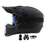 Mohelmhui Motocrosshelm Schwarz