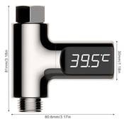 Molbory LED Duschthermometer