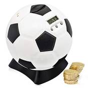 Mommed Fußball-Sparschwein mit Digitalem Münzzähler