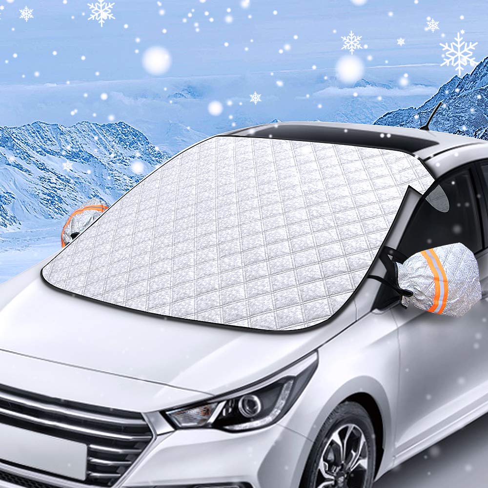 1 Stück Winter Auto Schnee Abdeckung, Faltbare Autofrontscheibe