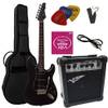 MSA E-Gitarre schwarz-matt