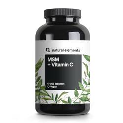 Natural Elements MSM 2000mg + natürliches Vitamin C