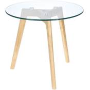 Multistore 2002 Beistelltisch rund Natur/Transparent Vergleich