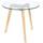 Multistore 2002 Beistelltisch rund Natur/Transparent