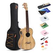Musoo 30-Zoll-Satin-Zebrawood-Bariton-Akustik-Ukulele